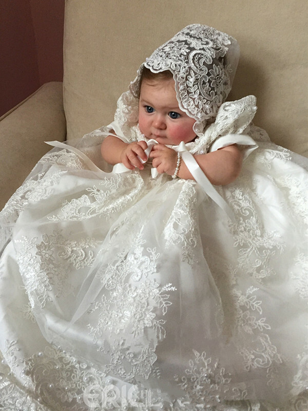 tulle christening gown